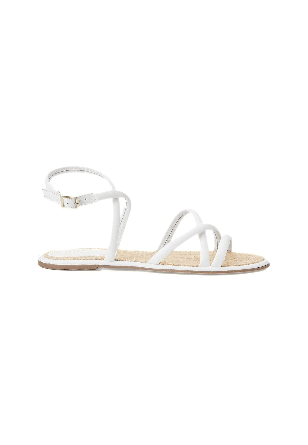 White Angico Women's Leather Sandals