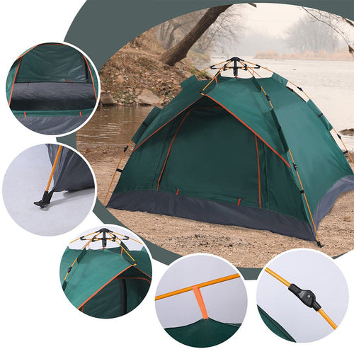 3 osobní stan 2x2x1,35 m, zelený