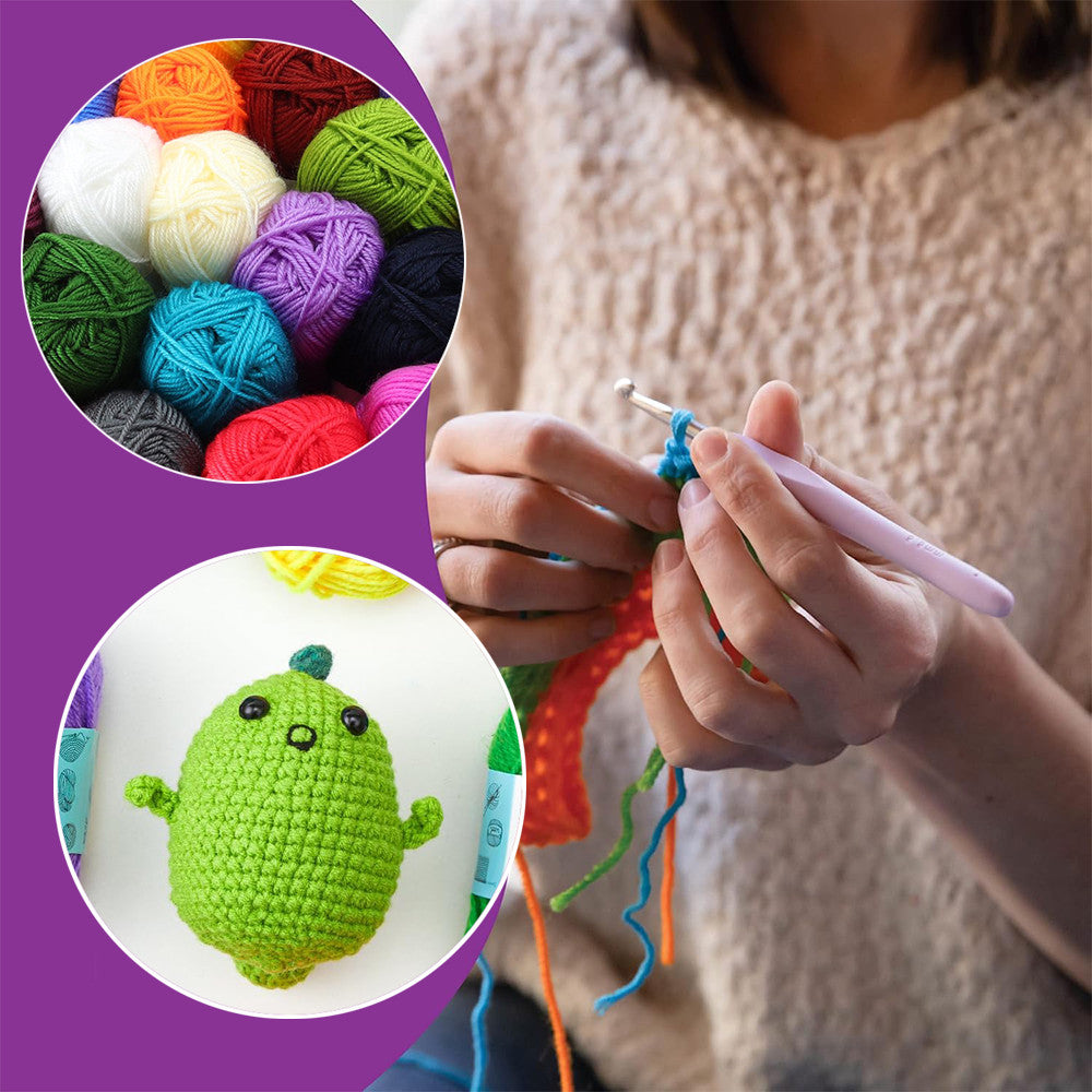 24-farebná akrylová priadza na háčkovanie