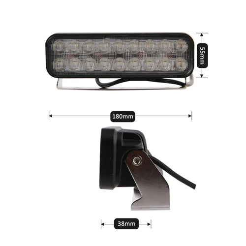 7 Inch 18x3W LED Light Bar - Ultra Flood Lights