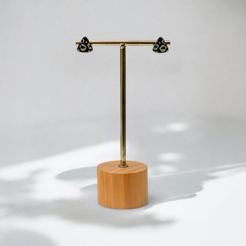 Nova · MINI Driehoek Oorstekers · Luipaard Gravure