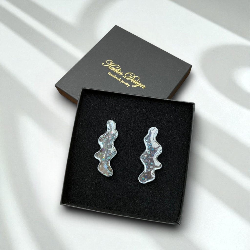 Stella · Organische Oorbellen · Holografisch