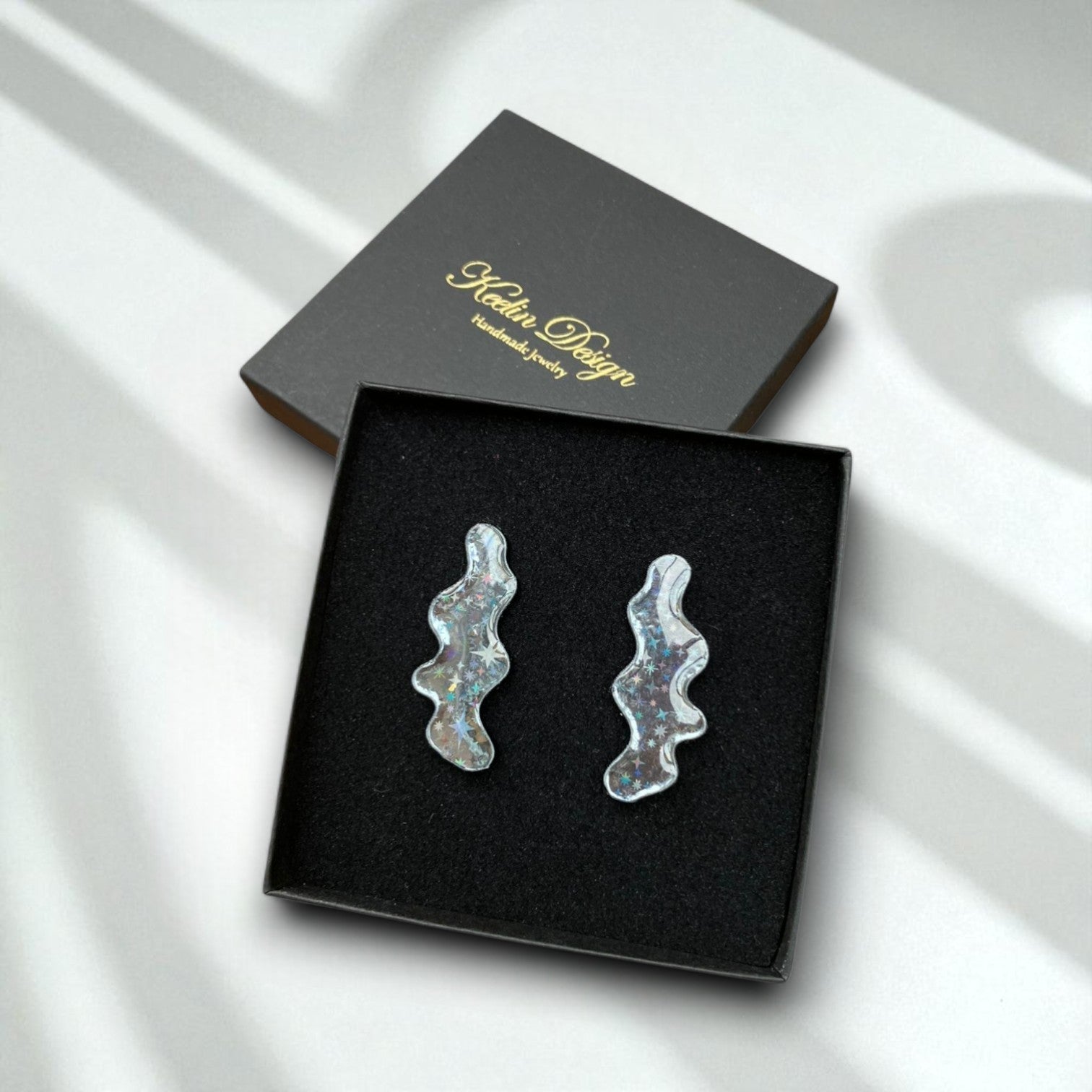 Stella · Organische Oorbellen · Holografisch